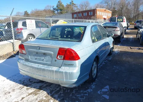 2005 Honda Civic Hybrid из США, поврежденный, VIN JHMES96685S012665